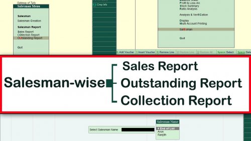 Salesman Wise Sales Report